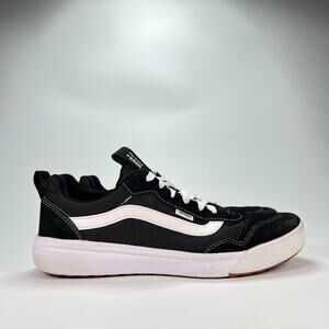 Vans Range EXP Sneaker Black White Low Top Skate Shoes 500264 Men's Size 11